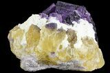 Cubic Fluorite on Bladed Barite - Cave-in-Rock, Illinois #73941-2